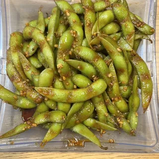 Spicy Garlic edamame