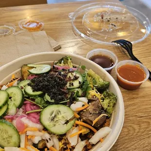 a bowl of salad