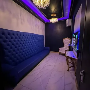 One of the karaoke small private rooms