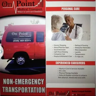 Ask us about our sister company On Point Medical Staffing and our care givers and so much more.