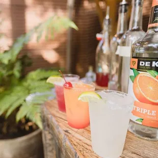 Margaritas, Tequila Sunrise and Passion Cocktail! Sip sip