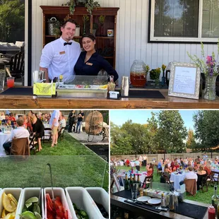 Beautifully simple backyard wedding.