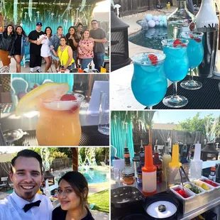 Loved helping come up with the tropical themed drinks!