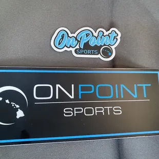 On point logo/stickers