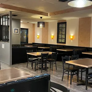  the interior of a restaurant