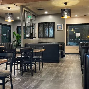  the inside of a restaurant