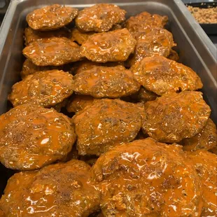 Our Mouthwatering Buffalo Chicken Burgers!!