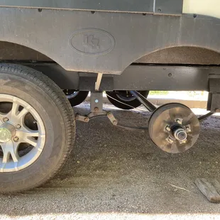 Axle repair on RV