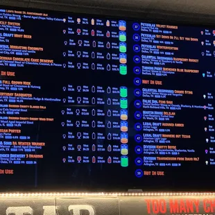 a menu for a fast food restaurant