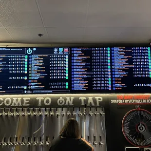 The beer menu