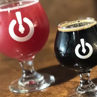 Collective Raspberry Petite Sour and Clown Shoes Snow On The Maple Tree.