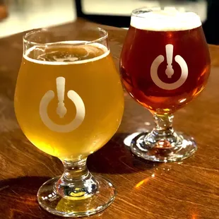 Armadillo Ale Works Brunch Money, and Piña Colada Fruit Beer.