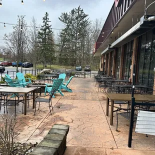 Cute outside dining area