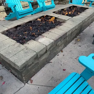 Patio seating by the fire pit!