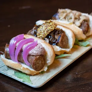 Bratwurst Flight - On Tap Menu