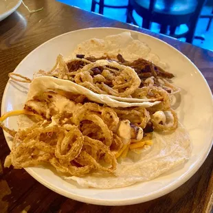 Brisket and Southwest Chicken Taco