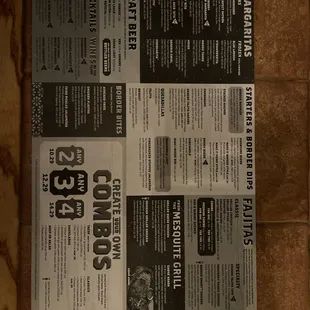 Menu Back