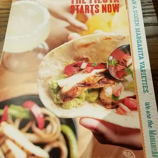 Menu cover
