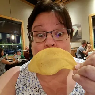 Now that's a tortilla chip fit for dipping!
