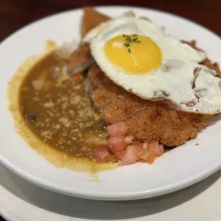 Pork cutlet with curry and rice