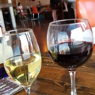 Relaxing with wine at this lovely tasting room.