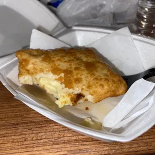 stuffed sopaipilla cheesecake!!! so so so so good!! stop by here and try.