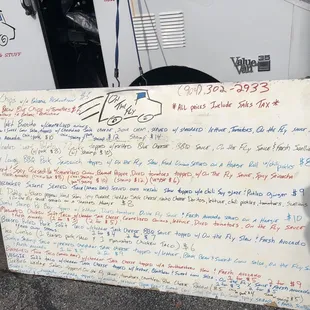 Menu - everything I have tried is good