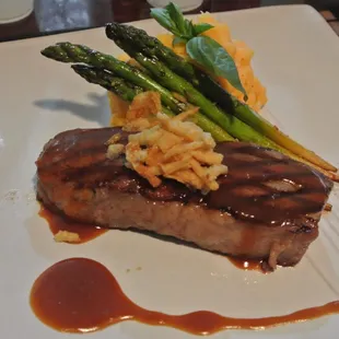 Ribeye with kabocha mash
