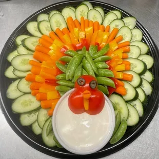 veggie tray- t-giving