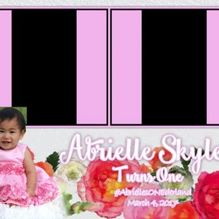 1st bday TEMPLATE