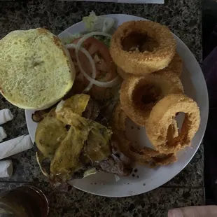 Asked for medium rare burger but instead got a very well done greasy burger