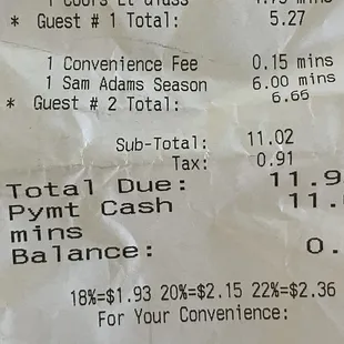 WTH they charge you a convenience fee here!