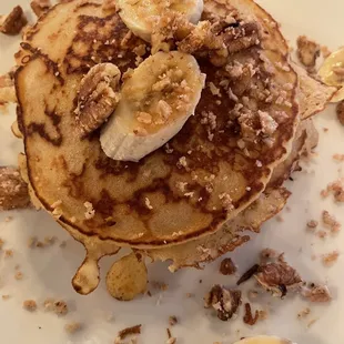Banana nut pancakes
