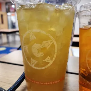 Iced green tea