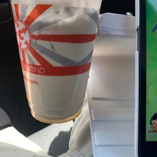 Look how white this is hardly any coffee this is after i took back once!!