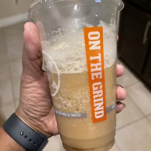 medium blended ripper with oatmilk and sugar free everything for $6.  (I was already drinking it by the time I took picture lol)