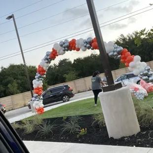 Grand opening setting up.