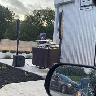 Dj booth. For early morning grand opening.