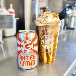 Our Pumpkin Pie Cold Brew is the perfect fall treat. Don't forget to ask for The Works!