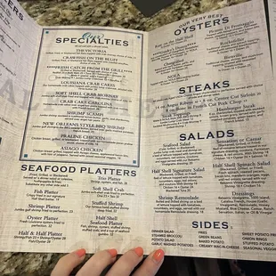 Regular menu