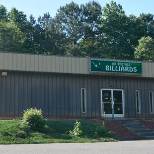 the front of the building