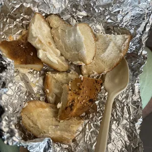 Everything Bagel &amp; Lox remains (bagel is inedible. ROCK HARD)