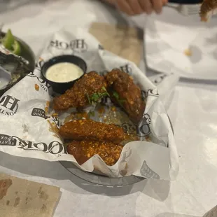 garlic buffalo wings
