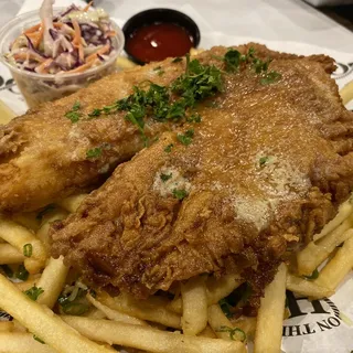 Fried Plates with Fries and 1 Side