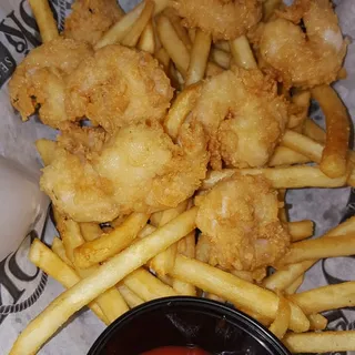 Kids Popcorn Shrimp with Fries & Drink