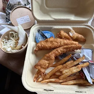 fish and chips, fish, seafood, food