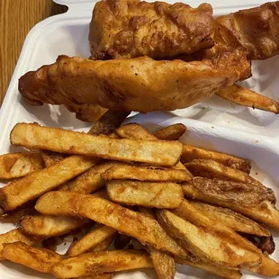 fish and chips, fish, seafood, food