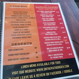 Deals and lunch.