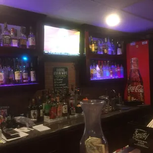 Behind the bar