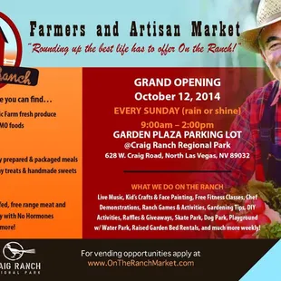 Opening day Sunday, October 12th 9a-2p (rain or shine)